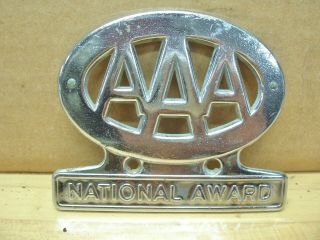 Vintage Antique Car License Plate Topper Aaa Automobile Club National Award