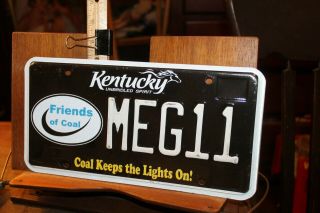 2015 Kentucky License Plate Coal Keeps The Lights On Friends Meg11 Vanity