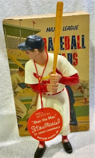 1958 - 1962 Hartland Plastics Baseball Statue Stan Musial With Box Bat