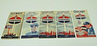 5 Vintage Standard Oil Road Maps From The 50s The Next Big Collectable