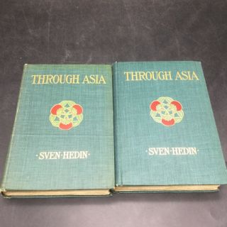 Through Asia 2 Volume Set - Sven Hedin 1899 Harper & Brothers