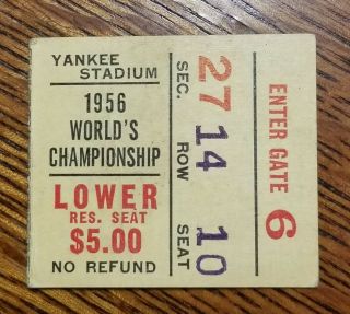 1956 Nfl Championship Game Chicago Bears Vs York Giants Ticket Stub