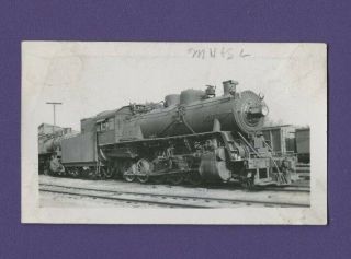 1949 Minneapolis Mns 2 - 10 - 0 Steam Locomotive 502 - Vintage B&w Railroad Photo
