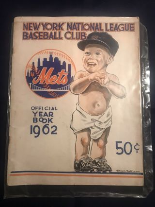 1962 York Mets Yearbook Baseball