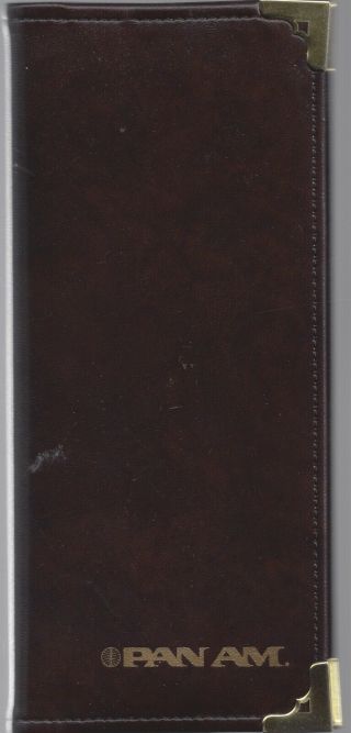 Pan Am Leather Business Card Holder Very Rare
