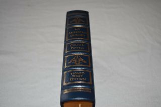 SIGNED FIRST EDITION Easton Press MY AMERICAN JOURNEY Colin Powell LEATHER 2