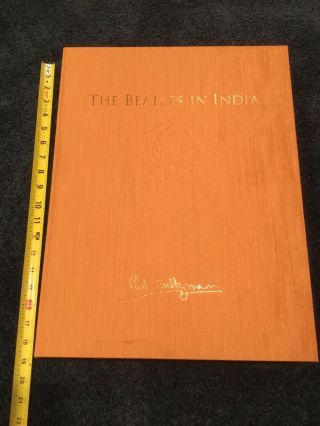 The Beatles In India Paul Saltzman Signed 2006 The Beatles 120/1968