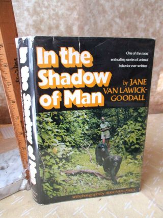In The Shadow Of Man,  1971,  Jane Van Lawick - Goodall,  1st Ed,  Illust,  Dj