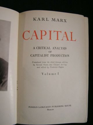 Karl Marx CAPITAL Volume I,  II and III Capitalist Production,  Political Economy 2