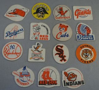 1955 Post Cereal Baseball Premium Patches Complete Set Of 15