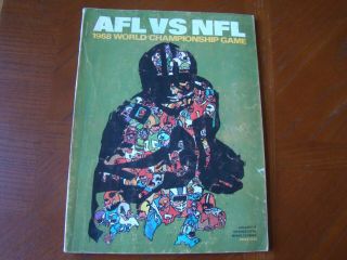 Afl Vs Nfl 1968 Championship Bowl Ii Packers / Raiders Program