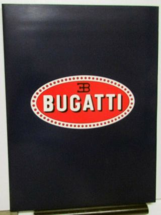 1993 - 1994 Bugatti Eb 110 America Press Kit Media Release History Model Intro
