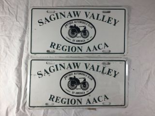 Saginaw Valley Region Aaca License Plate Antique Auto Club