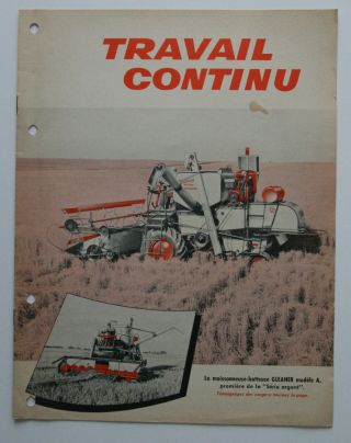 Allis - Chalmers Gleaner A 1960s Dealer Brochure - French - Canada - St501000618
