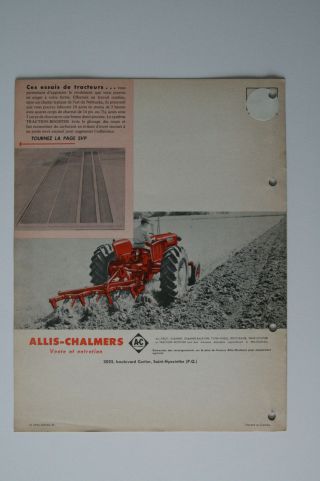 ALLIS - CHALMERS GLEANER A 1960s dealer brochure - French - Canada - ST501000618 2
