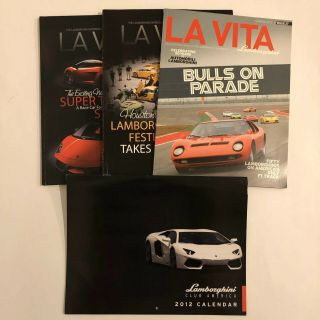 Lamborghini Club Magazines 2011,  2012,  2013 And Lambo Club Calendar 2012