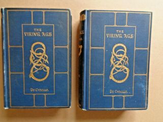 The Viking Age : The Early History - Paul B.  Du Chaillu 1889 Hc - Complete 2 Vol