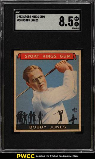 1933 Goudey Sports Kings Bobby Jones Golf 38 Sgc 8.  5 Nm - Mt,  (pwcc)