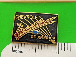 Chevrolet The Heartbeat Of America - Hat Pin,  Lapel Pin,  Tie Tac Gift Boxd Dg