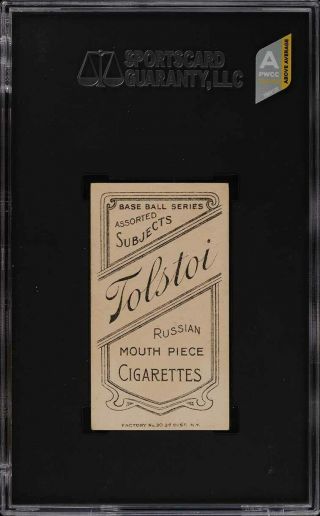 1909 - 11 T206 Ty Cobb RED PORTRAIT,  TOLSTOI SGC 5.  5 EX,  (PWCC - A) 2