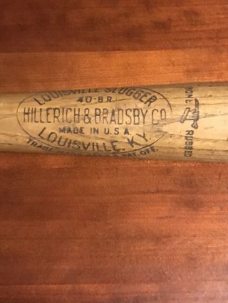 1930’s Era George Babe Ruth Louisville Slugger Bone Rubbed BR 40,  35 Inch Bat 2