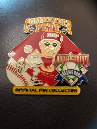 Commander Pete Cooperstown York Baseball Pin Red Variation