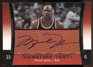 Michael Jordan 2004 - 05 Sweet Shot Signature Shots Auto Autograph Sp Bulls