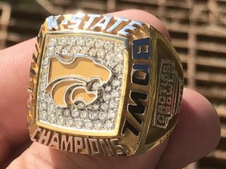 77 Gram 2017 Kansas State Wildcats Sterling Silver Champions Championship Ring