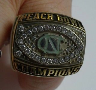 2001 North Carolina Tar Heels Peach Bowl CHAMPIONS CHAMPIONSHIP RING Football 2
