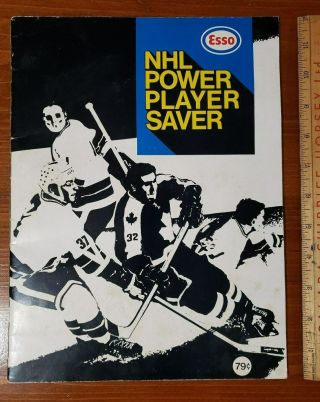 1970 - 71 Esso Nhl Power Player Saver Sticker Album - Full Set Stickers,  Book Vg