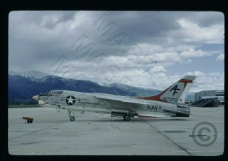 344 - 35mm Kodachrome Aircraft Slide - F - 8h Crusader Buno 147070 Vf - 201 Hill 