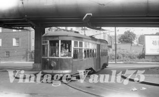 Orig Negative Ny Trolley B&qt 8193 Brooklyn Queens Transit Bmt 1948 Bay Ridge