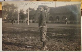 1910 University Of Illinois Football Real Photo Postcard Louis Bernstein Undef.