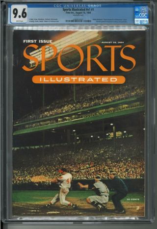 Sports Illustrated Si 1 1st First Issue August 1954 Cgc Graded 9.  6 White Pages