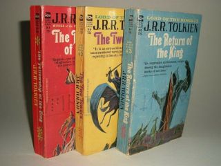 Jrr Tolkien 1st Edition Lord Of The Rings Ace Pub Paperback Pirated Edition 1965