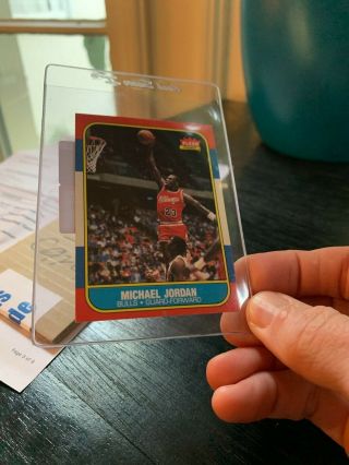 Michael Jordan 1986 - 87 Fleer Rookie Card