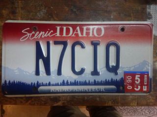 Idaho License Plates - Ham Radio Operator - Radio Amatuer
