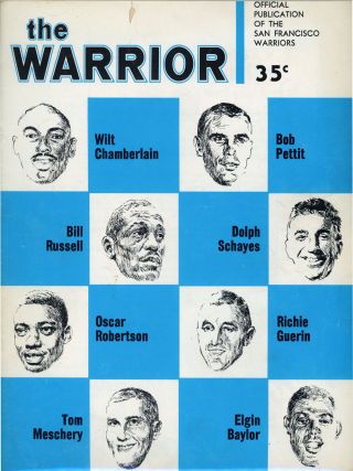 1962 - 63 Nba Boston Celtics Vs.  San Francisco Warriors Game Program (scored) Fn