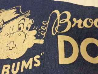 1940 ' s Brooklyn Dodgers ' The Bums ' Baseball Team Felt Pennant,  26 