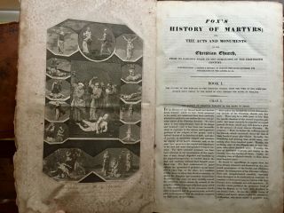 1814 The Book Of Martyrs By John Fox - Folio