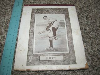 Early Baseball Stars Notebook Notepad Ny Yankees And Giants Pitcher Waite Hoyt
