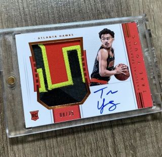 Trae Young 2018 National Treasures Rpa Rc Patch Auto /25 Bronze