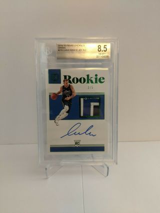 2018 - 19 Encased Basketball Luka Doncic /5 Rpa Bgs 8.  5 / 10 Auto Rookie Patch