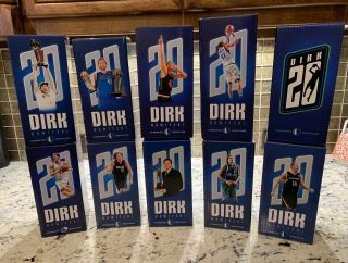 New/mint Dirk Nowitzki Dallas Mavericks Bobbleheads 20th Season Full Set Of 10