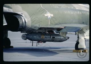 35mm Kodachrome Aircraft Slide - F - 4c Phantom M61 Vulcan Centerline Gun Pod 1967