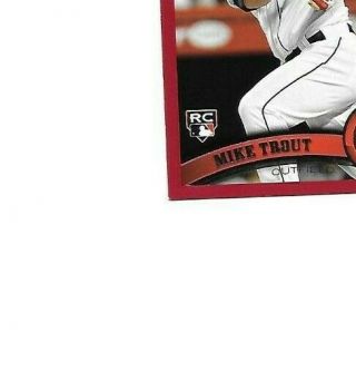 Mike Trout 2011 Topps Update Target Red Border RC rookie Please read 3