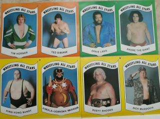 1983 Wrestling All Stars Complete Calendar Wwf Wwe Nwa Awa Wccw Mid South Nm - Mt