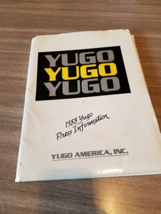 Yugo America 1988 Press Kit 2