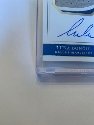 2018 - 19 National Treasures Rookie Patch Auto Luka Doncic RPA /99  2