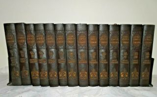 Elbert Hubbard 15 Volume Set Little Journeys Roycroft 1928 - Memorial Edition